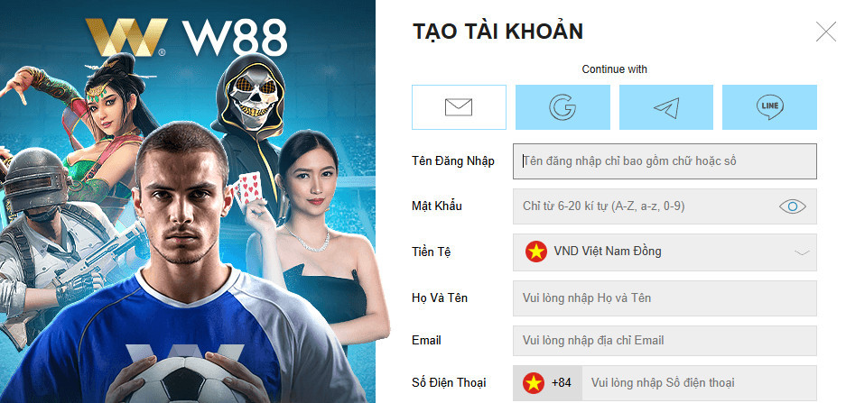 thong tin dang ky w88